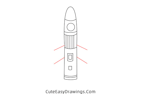 how to draw a space shuttle - www.cuteeasydrawings.com