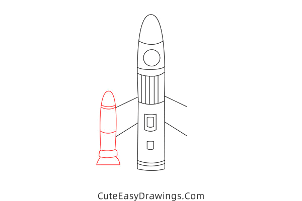 how to draw a space shuttle - www.cuteeasydrawings.com