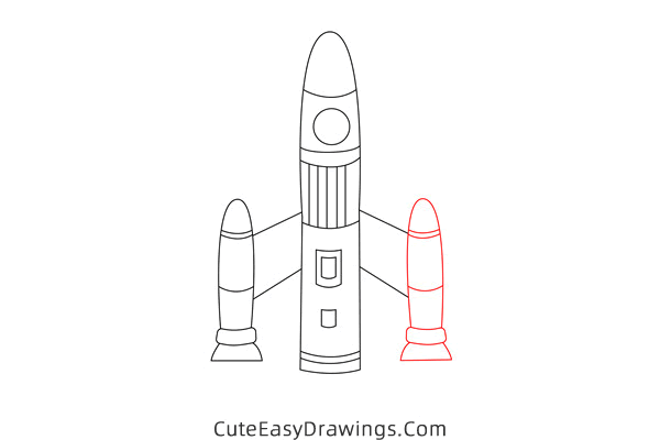 how to draw a space shuttle - www.cuteeasydrawings.com