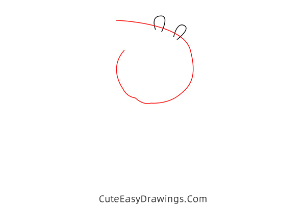 how to draw auntie pig from peppa pig - www.cuteeasydrawings.com