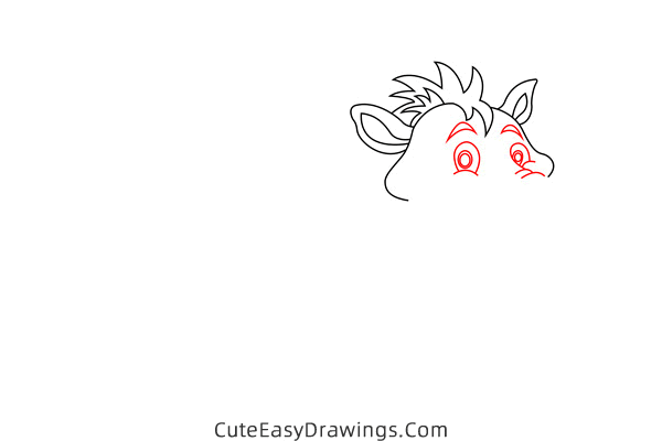 how to draw a wild boar - www.cuteeasydrawings.com