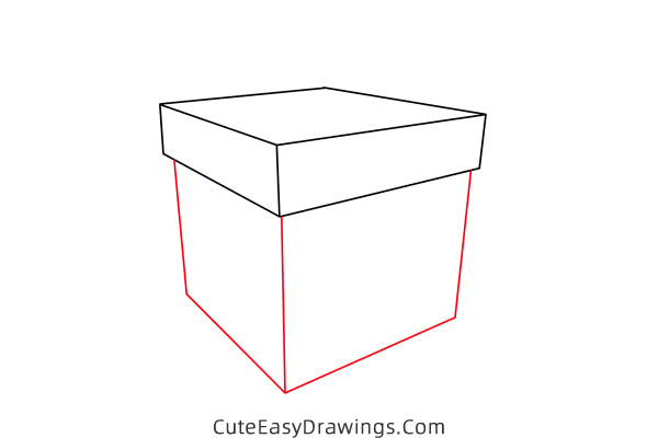 how to draw a ballot box - www.cuteeasydrawings.com