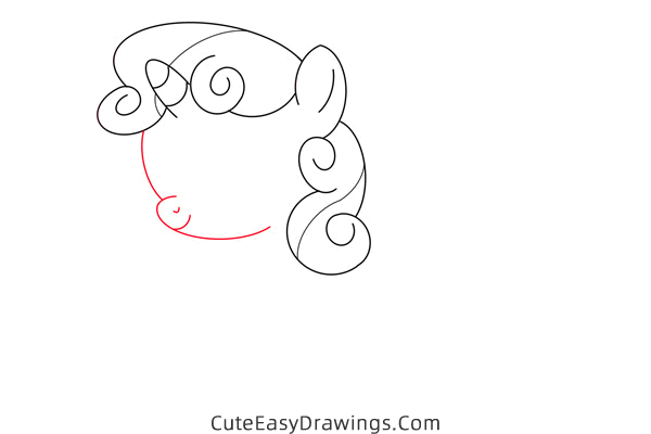 how to draw sweetie belle from my little pony - www.cuteeasydrawings.com