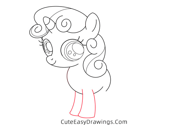 how to draw sweetie belle from my little pony - www.cuteeasydrawings.com