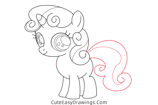 how to draw sweetie belle from my little pony - www.cuteeasydrawings.com