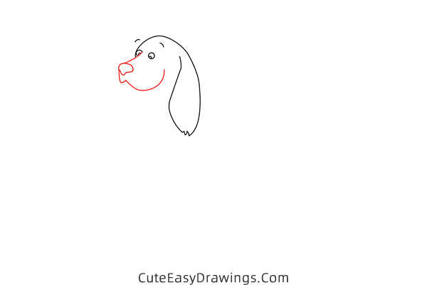 how to draw a cocker spaniel - www.cuteeasydrawings.com