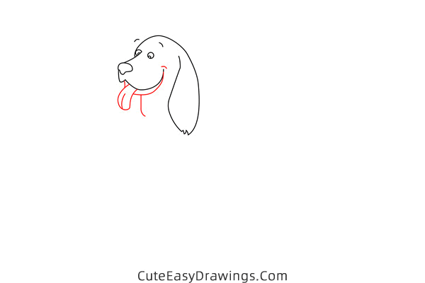 how to draw a cocker spaniel - www.cuteeasydrawings.com