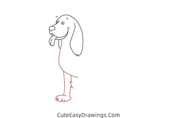 how to draw a cocker spaniel - www.cuteeasydrawings.com