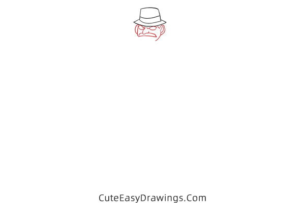 how to draw juzo megure from detective conan - www.cuteeasydrawings.com