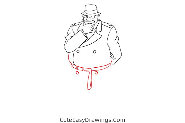 how to draw juzo megure from detective conan - www.cuteeasydrawings.com