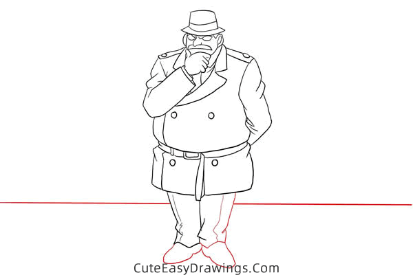 how to draw juzo megure from detective conan - www.cuteeasydrawings.com