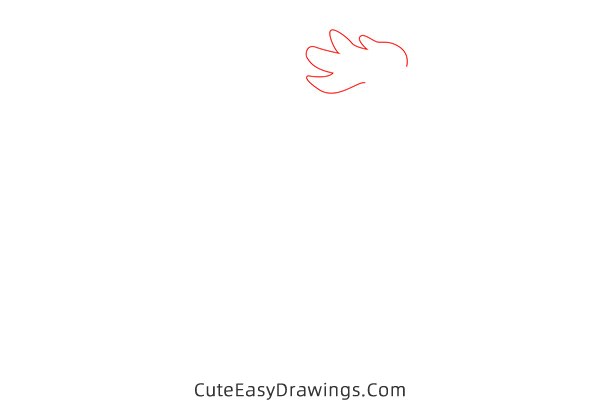 how to draw a rooster - www.cuteeasydrawings.com