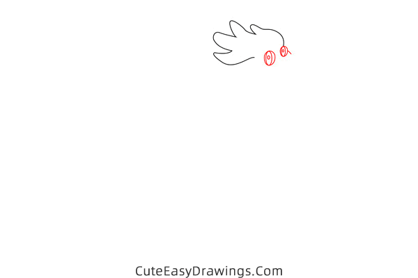 how to draw a rooster - www.cuteeasydrawings.com