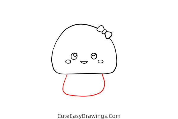 how to draw a cartoon mushroom - www.cuteeasydrawings.com