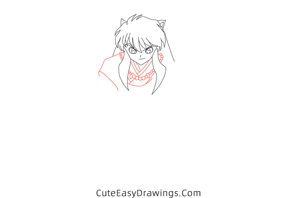 how to draw inuyasha - www.cuteeasydrawings.com