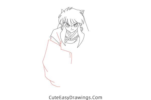 how to draw inuyasha - www.cuteeasydrawings.com