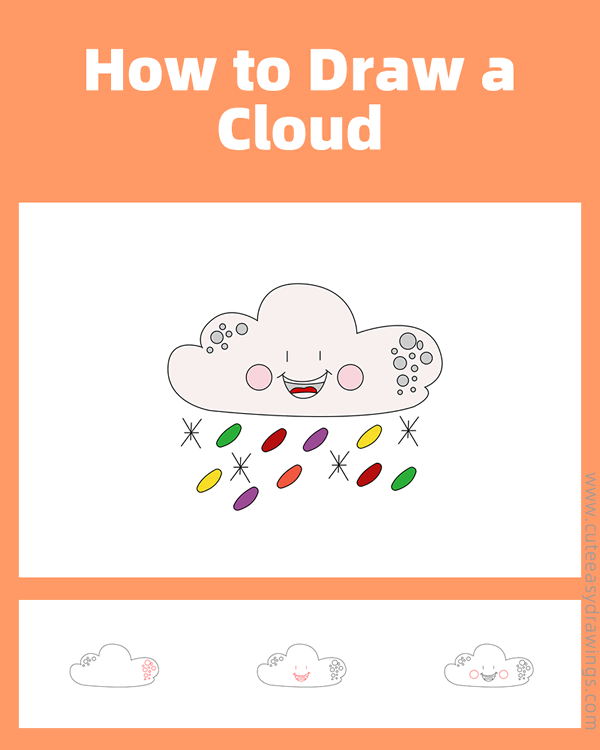 how to draw a cartoon cloud - www.cuteeasydrawings.com