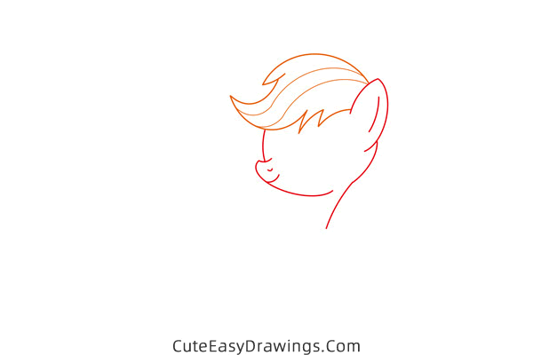 how to draw applejack from my little pony - www.cuteeasydrawings.com