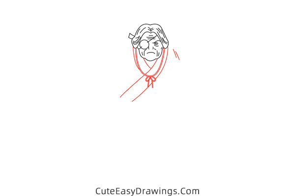 how to draw kaede from inuyasha - www.cuteeasydrawings.com