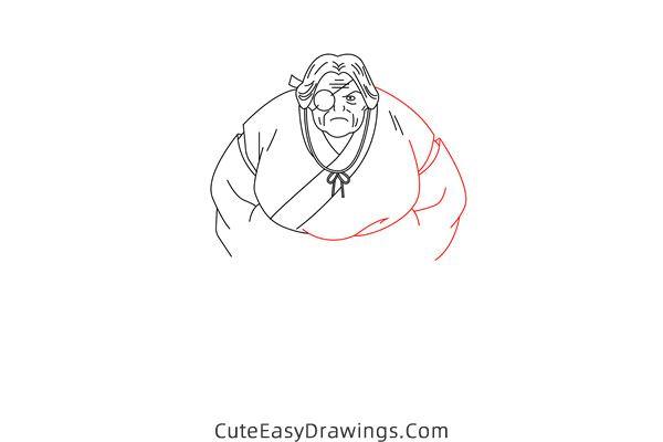 how to draw kaede from inuyasha - www.cuteeasydrawings.com