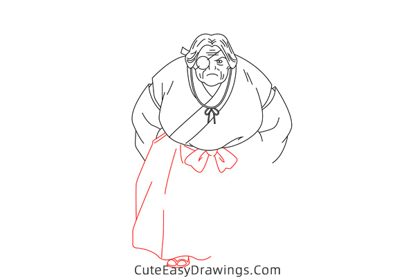 how to draw kaede from inuyasha - www.cuteeasydrawings.com