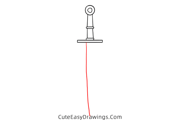 how to draw a sword - www.cuteeasydrawings.com