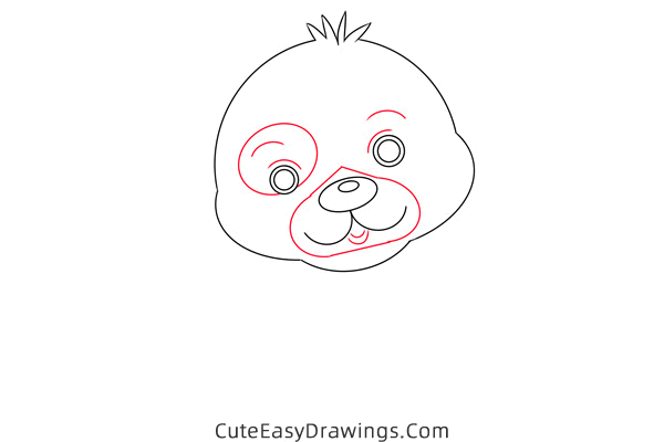 how to draw a cute puppy - www.cuteeasydrawings.com