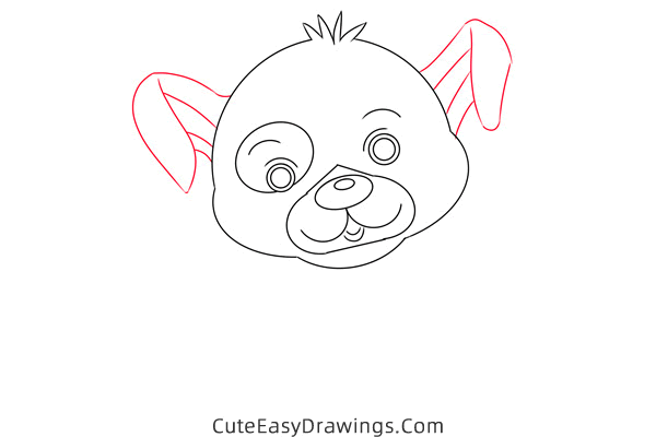 how to draw a cute puppy - www.cuteeasydrawings.com