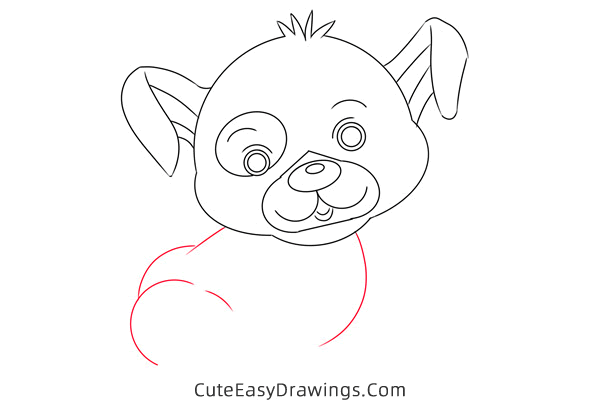 how to draw a cute puppy - www.cuteeasydrawings.com