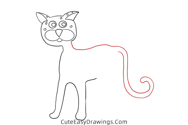 how to draw a cheetah - www.cuteeasydrawings.com