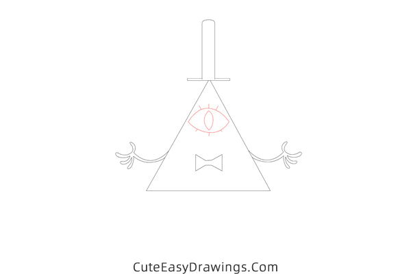 how to draw bill cipher from gravity falls - www.cuteeasydrawings.com