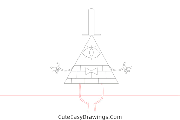 how to draw bill cipher from gravity falls - www.cuteeasydrawings.com