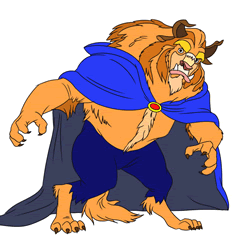 How to Draw the Beast from Beauty and the Beast Step by Step