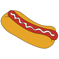 How to Draw a Hot Dog Step by Step