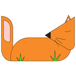 How to Draw a Sleeping Fox Step by Step