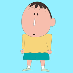 How to Draw Bo Suzuki from Crayon Shin-chan Step by Step