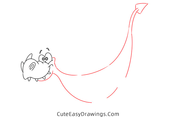 how to draw a dragon - www.cuteeasydrawings.com