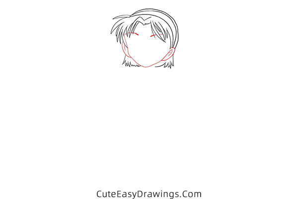 how to draw ayumi yoshida from detective conan - www.cuteeasydrawings.com