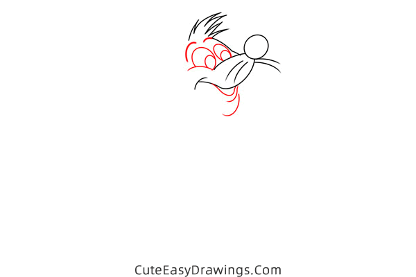 how to draw gus from cinderella - www.cuteeasydrawings.com