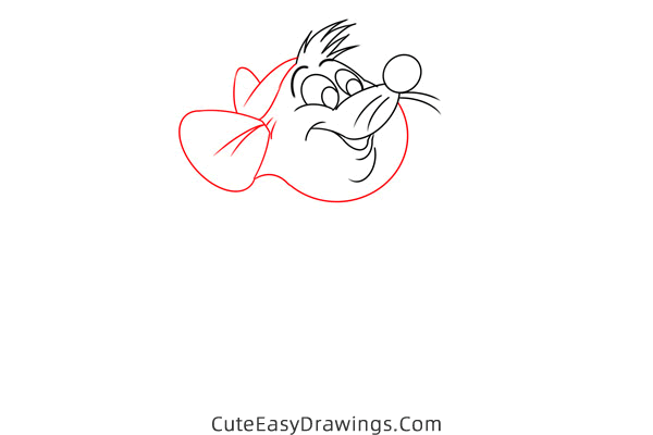 how to draw gus from cinderella - www.cuteeasydrawings.com