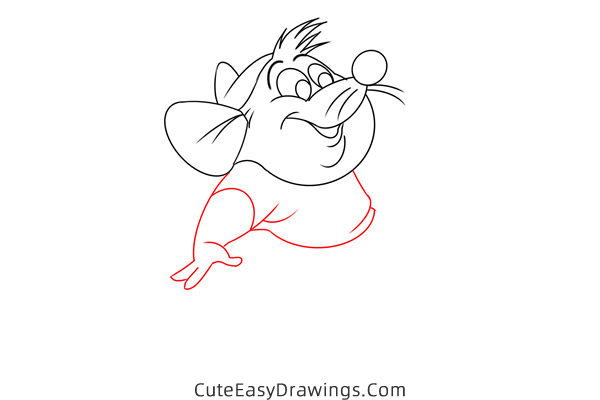 how to draw gus from cinderella - www.cuteeasydrawings.com