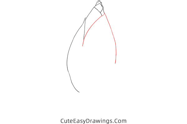 how to draw a bud - www.cuteeasydrawings.com