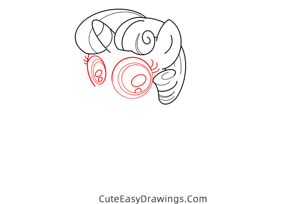 how to draw a pony from my little pony - www.cuteeasydrawings.com