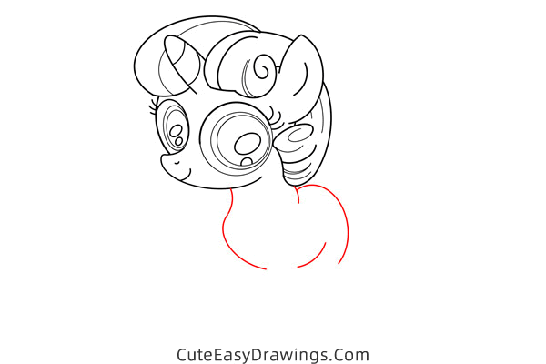 how to draw a pony from my little pony - www.cuteeasydrawings.com