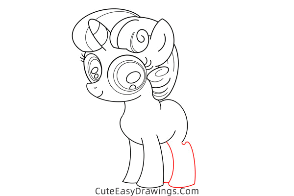 how to draw a pony from my little pony - www.cuteeasydrawings.com