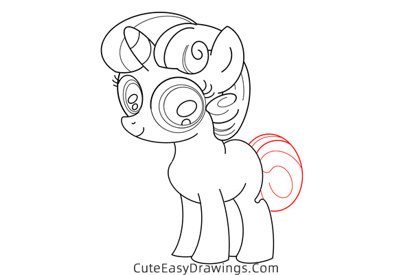 how to draw a pony from my little pony - www.cuteeasydrawings.com