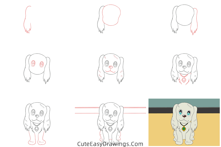 how to draw kuntakku from doraemon - www.cuteeasydrawings.com