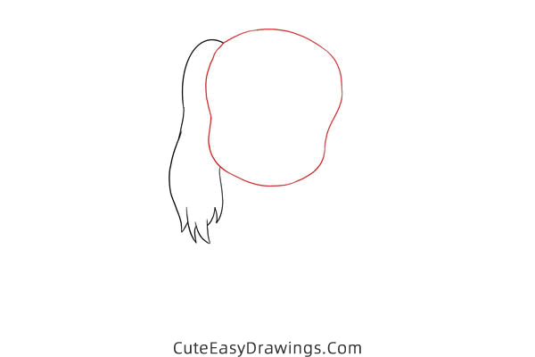 how to draw kuntakku from doraemon - www.cuteeasydrawings.com