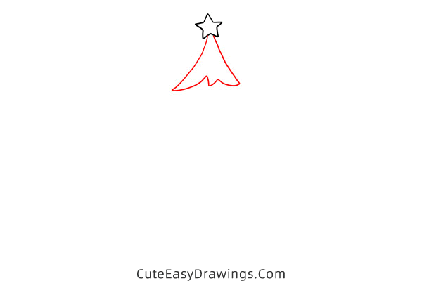 how to draw a christmas tree easy - www.cuteeasydrawings.com