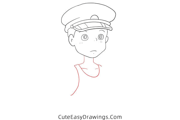 how to draw kanta ogaki from my neighbor totoro - www.cuteeasydrawings.com